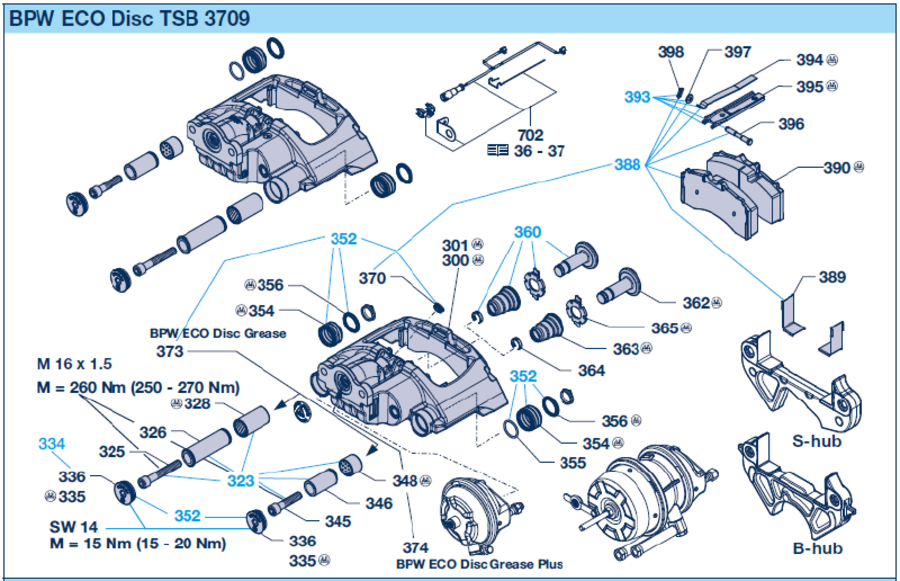 Reservdelar TSB 3709