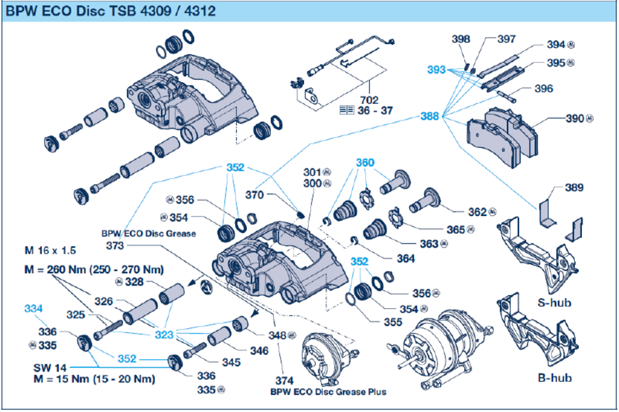 Reservdelar TSB 4309